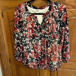 Christopher and Banks Floral Blouse